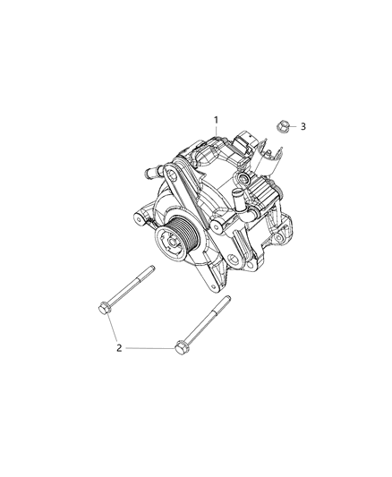 2018 Jeep Wrangler All-new Model Alternator Diagram 2 - Thumbnail