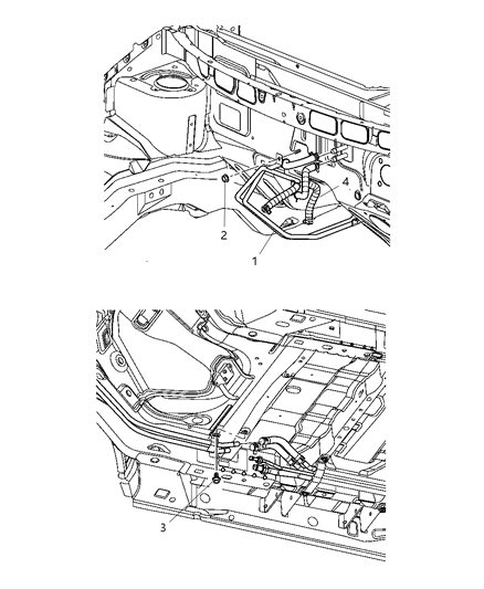 2007 Dodge Caravan Plumbing - Heater Diagram 2 - Thumbnail
