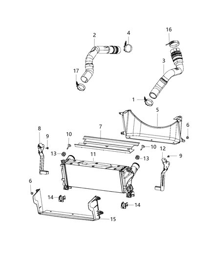 2019 Ram 3500 Pickup Charge Air Cooler Diagram