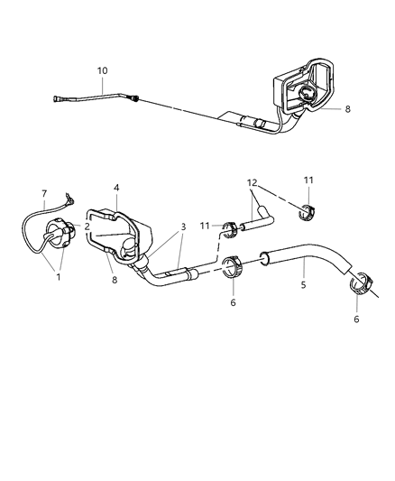 2008 Dodge Ram 2500 Strap Ground Diagram for 5064814AA