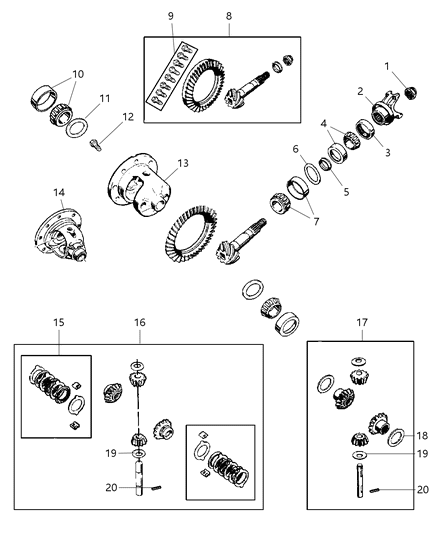 1998 Jeep Wrangler Differential Diagram 2 - Thumbnail