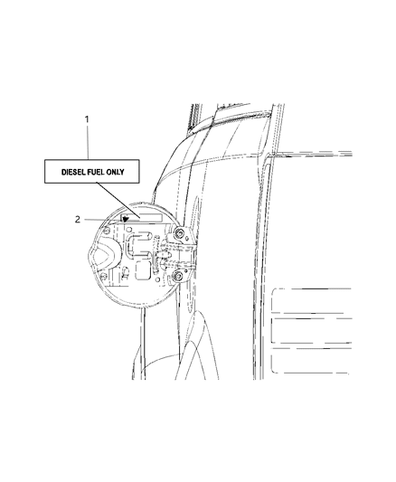 2013 Ram 3500 Pickup Fuel Decal Diagram
