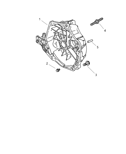 1997 Chrysler Sebring Convertible Clutch & Disc Diagram 1 - Thumbnail