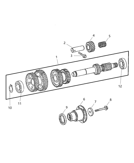 2007 Dodge Ram 3500 Extension Housing Seal Diagram for 5142724AA