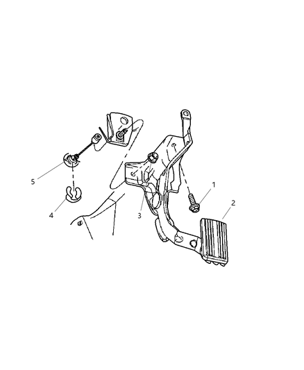 2007 Dodge Ram 3500 Cab Chassis Accelerator Pedal Diagram