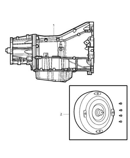 2005 Dodge Durango Transmission Assembly Diagram 1 - Thumbnail