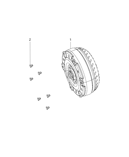2009 Dodge Ram 3500 Pickup Torque Converter Diagram 1 - Thumbnail