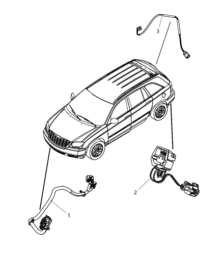 2008 Chrysler Pacifica Wiring Chassis Diagram for 4869049AD