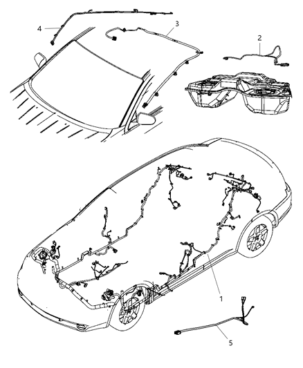 2010 Chrysler Sebring Wiring Body Diagram 1 - Thumbnail