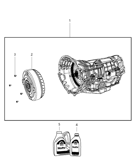 2009 Jeep Commander Transmission / Transaxle Assembly Diagram 1 - Thumbnail
