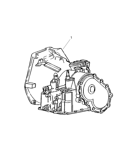 2001 Dodge Neon Transaxle Assembly Diagram 1 - Thumbnail