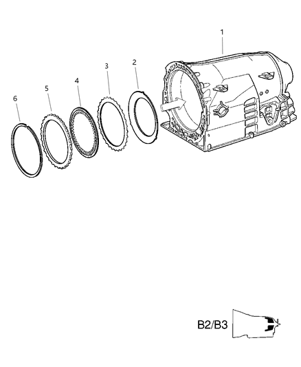 2006 Jeep Commander Multiple Disc Brake & Parking Lock Gearwheel Diagram 3 - Thumbnail