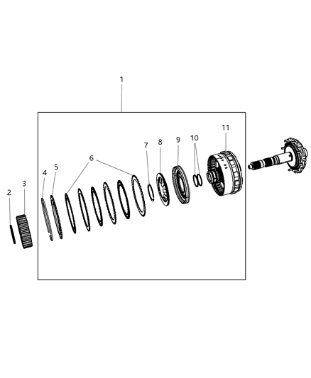 2007 Chrysler Pacifica Underdrive Compounder Diagram 3 - Thumbnail