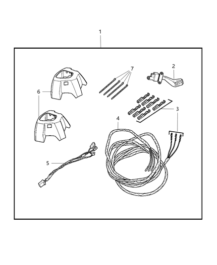 2009 Dodge Caliber Lower Cover, Beige Diagram for 1EB84DK5AB