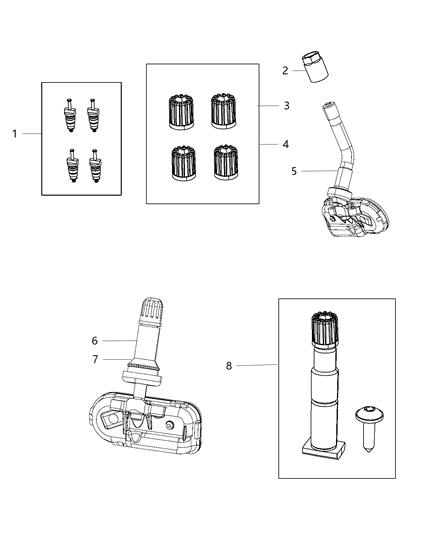 2018 Ram 3500 Cab Chassis Tire Monitoring System Diagram