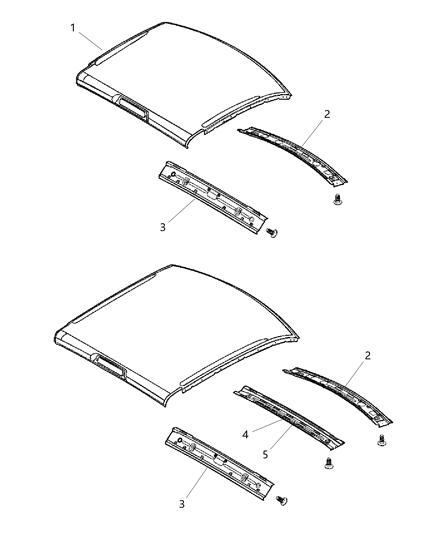 2020 Ram 3500 Cab Chassis Roof Panel Diagram