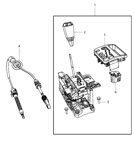 2008 Jeep Commander Gearshift Controls Diagram 2 - Thumbnail