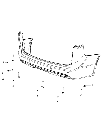 2020 Chrysler Pacifica Park Assist Diagram 3 - Thumbnail