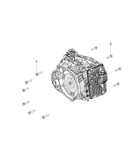 2015 Chrysler 200 Mounting Bolts Diagram 1 - Thumbnail