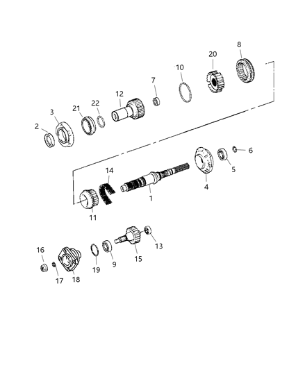 2002 Dodge Durango Gear Train Diagram 1 - Thumbnail