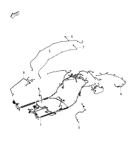 2017 Chrysler 200 Wiring Mirror Jumper Diagram for 68270591AB