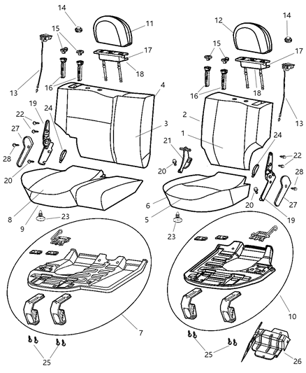 2000 Jeep Grand Cherokee Screw Trim Side Shield Attaching Diagram for 4720769