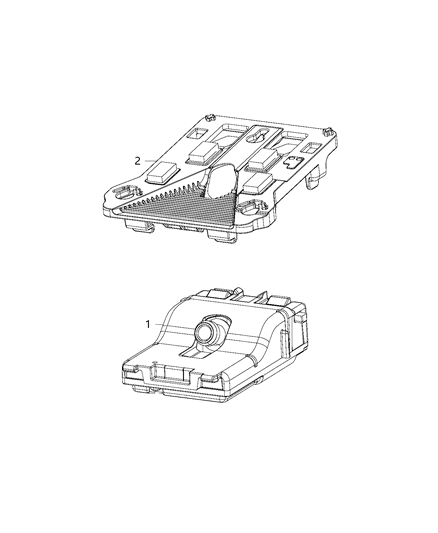 2019 Jeep Grand Cherokee Front Camera Diagram for 4672777AA