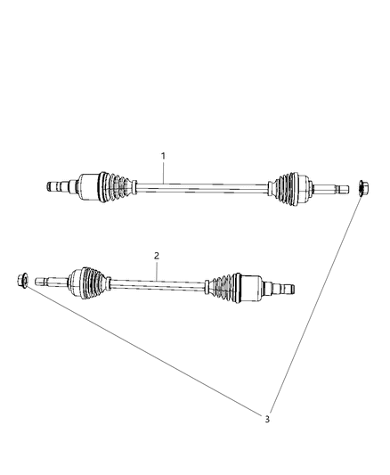 2010 Dodge Journey Shaft , Axle Diagram 2 - Thumbnail