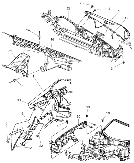 2010 Dodge Viper Fender, Front Driver Side Diagram for 5029103AF