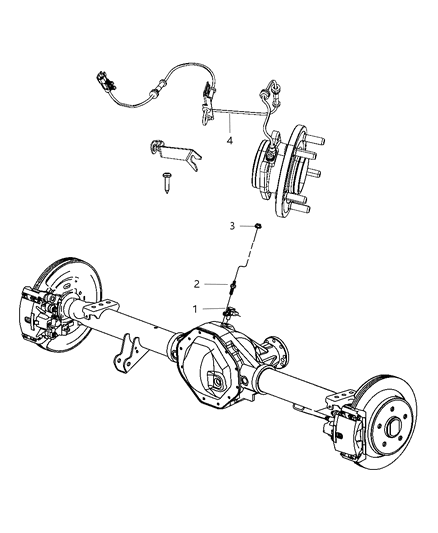 2011 Ram 3500 Cab Chassis Sensors - Brakes Diagram