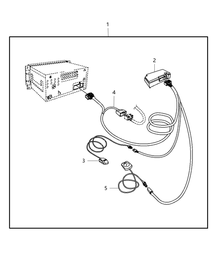2015 Ram C/V Hands Free Kit - Cellular Phone - Blue Tooth Diagram