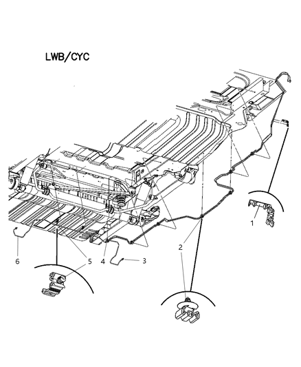 2006 Dodge Caravan Lines - Chassis Diagram 1 - Thumbnail