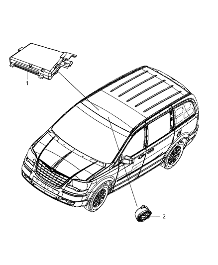 2014 Ram C/V Modules Overhead Diagram