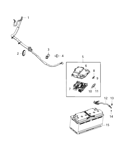 2014 Ram ProMaster 2500 Block Fuse Diagram for 68230918AA