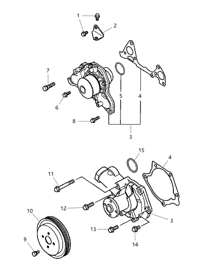 2001 Dodge Stratus Pulley Diagram for MD371390
