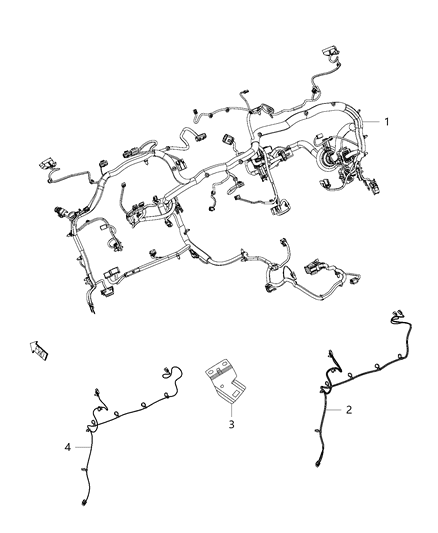 2013 Ram 3500 Cab Chassis Wiring - Instrument Panel Diagram