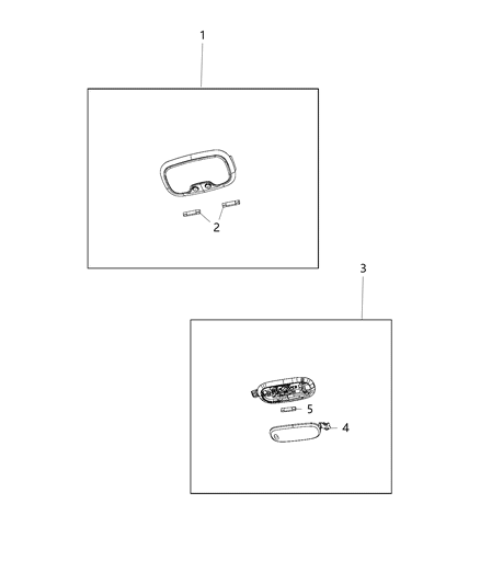 2020 Dodge Journey Lamps, Interior Diagram 2 - Thumbnail