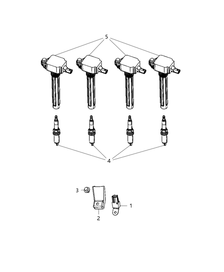 2012 Dodge Dart Capacitor Ignition Diagram for 68080837AA