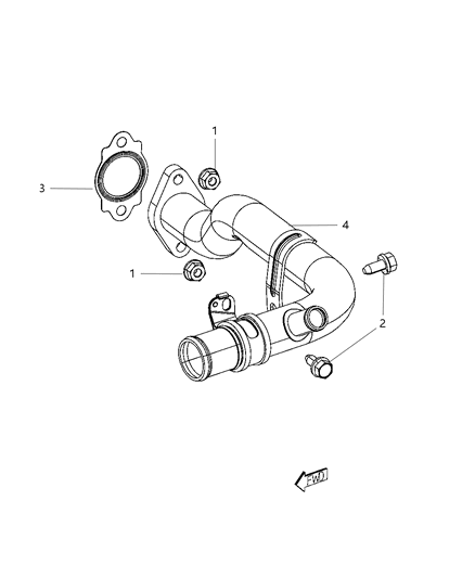 2015 Jeep Cherokee Coolant Tubes Diagram