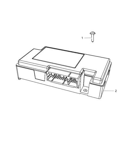 2010 Chrysler Sebring Telematics Module for Vehicles with Navigation Radios Diagram for 5064560AD