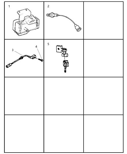 1999 Jeep Cherokee Sensor Ambient Temperature Diagram for 4688204AB