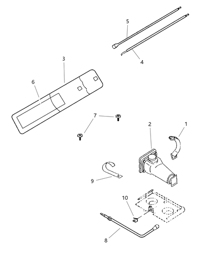 2003 Jeep Wrangler Warning Label Diagram for 52110391AB