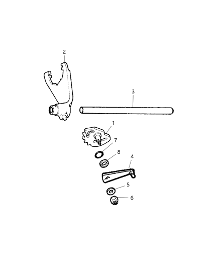 1999 Jeep Grand Cherokee Fork & Rail Diagram 2 - Thumbnail