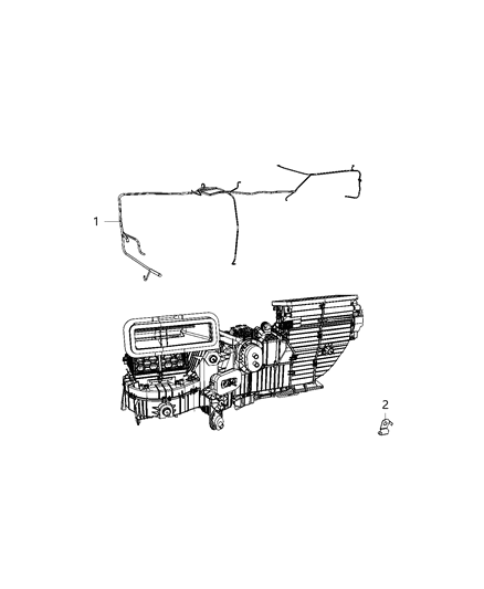 2020 Ram 3500 Pickup Wiring - A/C & Heater Diagram