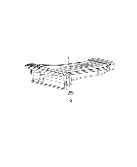 2017 Chrysler Pacifica Duct Fresh Air Diagram for 68235292AA