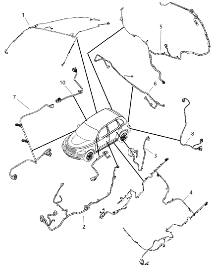 2006 Chrysler PT Cruiser Wiring Body Diagram 2 - Thumbnail