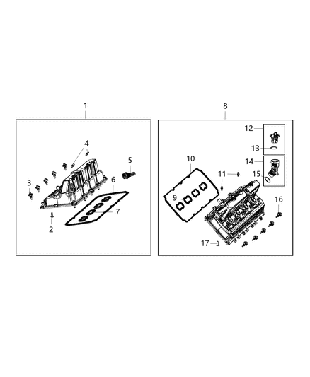 2021 Dodge Durango Cylinder Head Covers Diagram 3 - Thumbnail