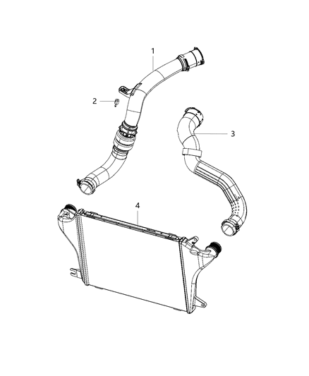 2021 Jeep Wrangler Charge Air Cooler Diagram 3 - Thumbnail
