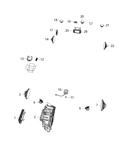 2018 Dodge Grand Caravan Module Diagram for 5091960AD