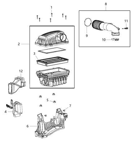 2020 Ram 1500 New Style Air Cleaner Diagram 3 - Thumbnail